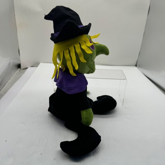 Sugar Loaf Toys Green Witch Plush Stuffed Doll 10" Cute Halloween 2015 - Picture 2 of 9